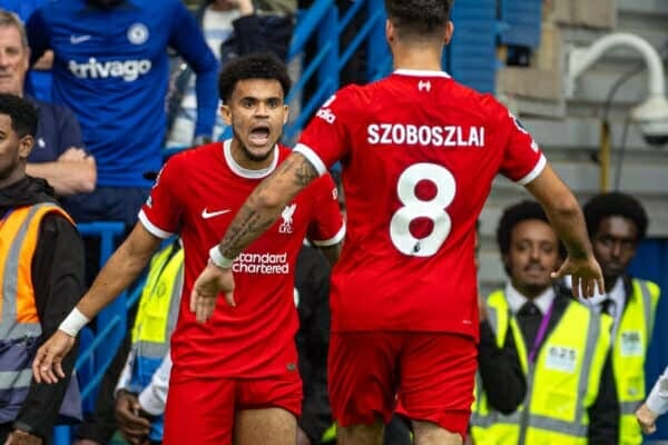 Diaz mở tài khoản cho Liverpool 